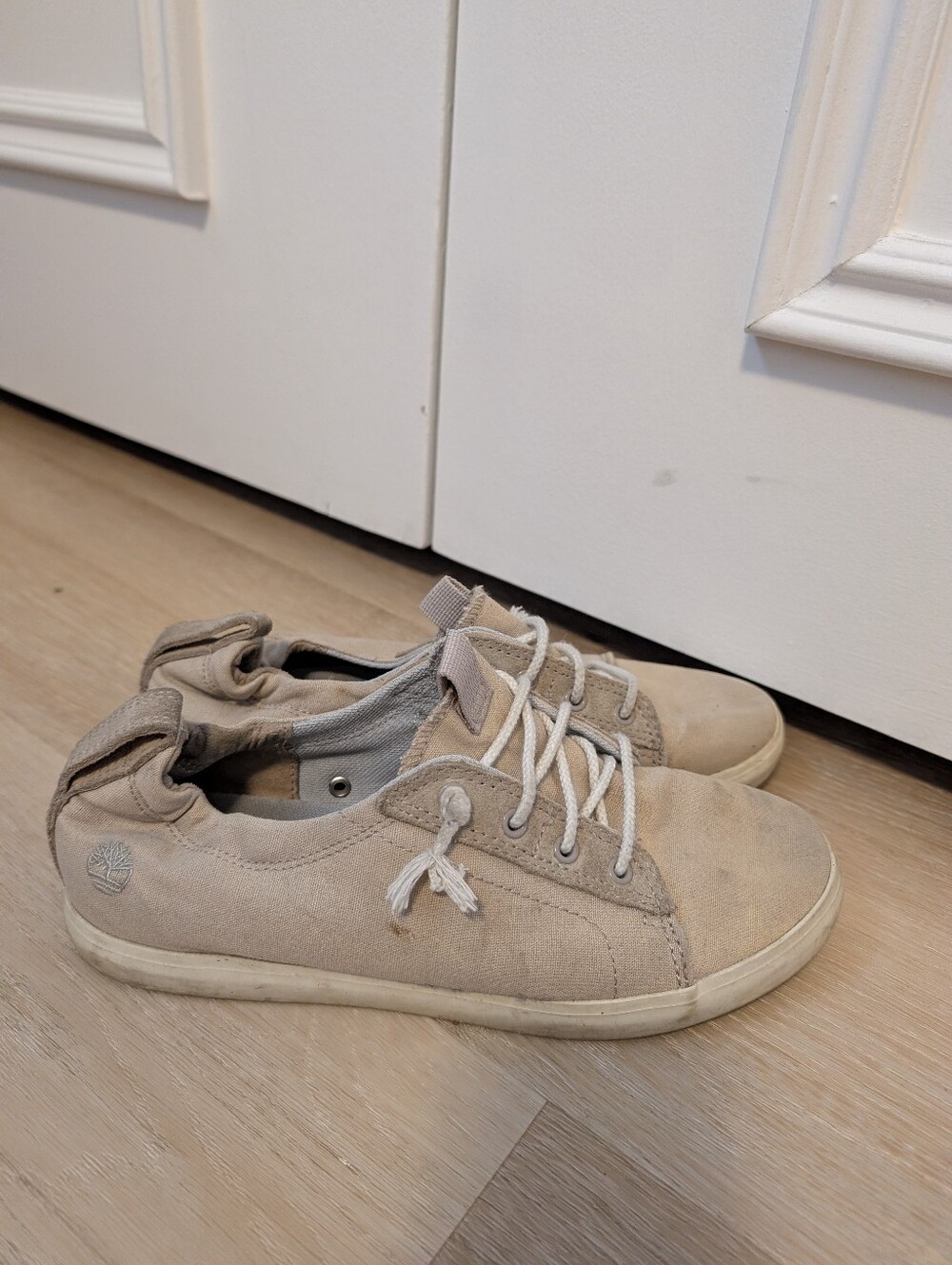 Timberland Tan Suede Low-Top Sneakers